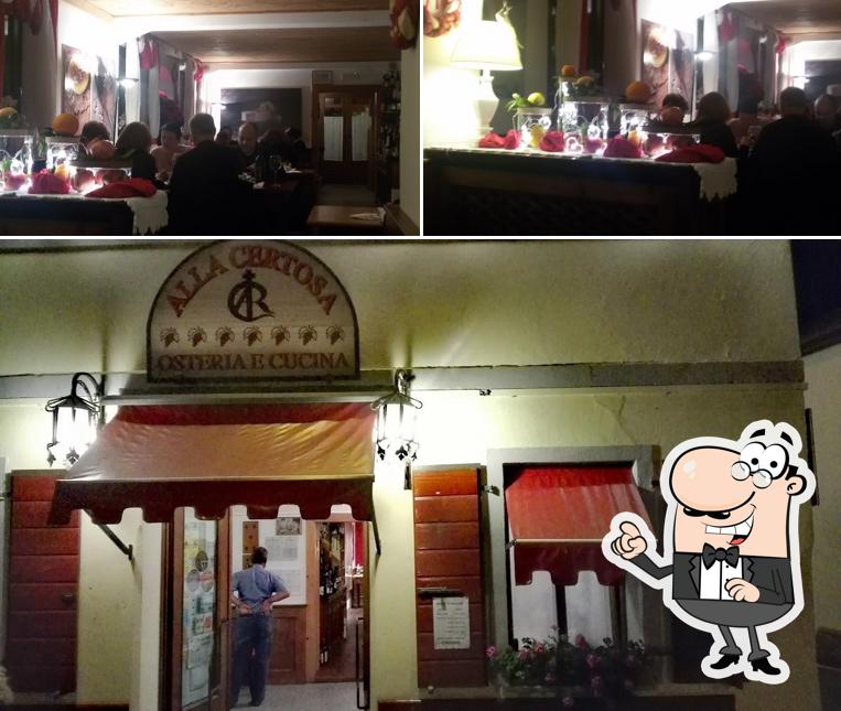 Schaut euch an, wie Osteria La Certosa drin aussieht