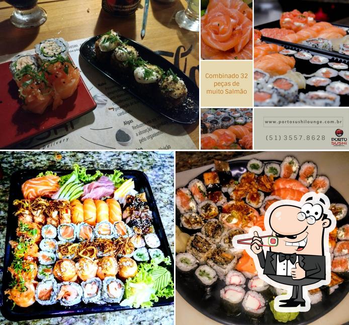 Sushi é um popular refeição originário do Japão