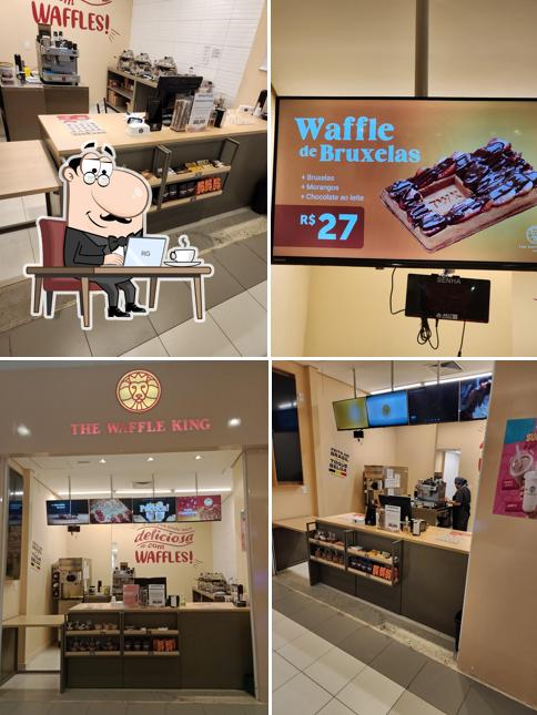 O interior do The Waffle King Porto Velho Shopping