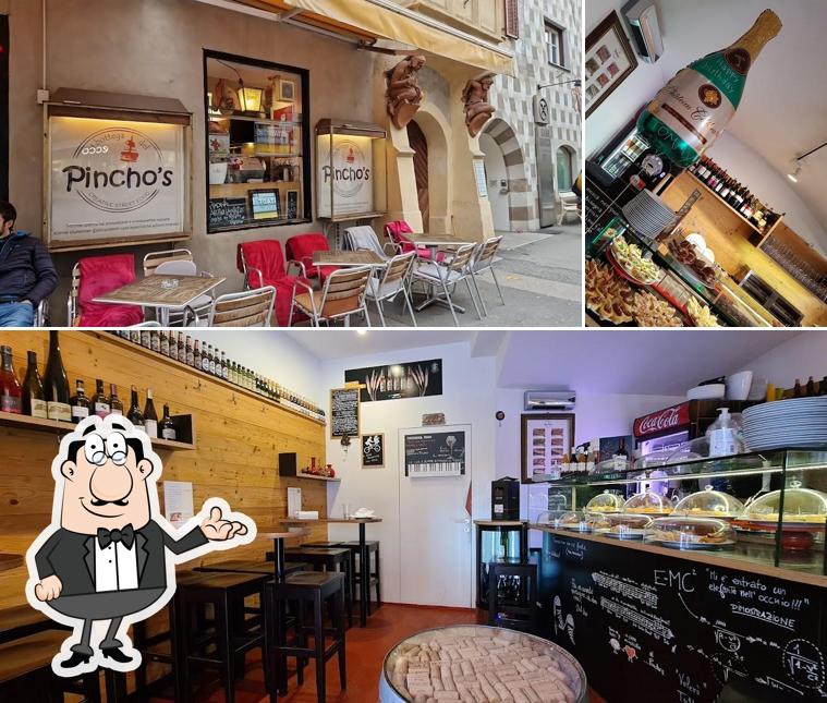 Observa las fotos que muestran interior y alcohol en La bottega del Pincho's