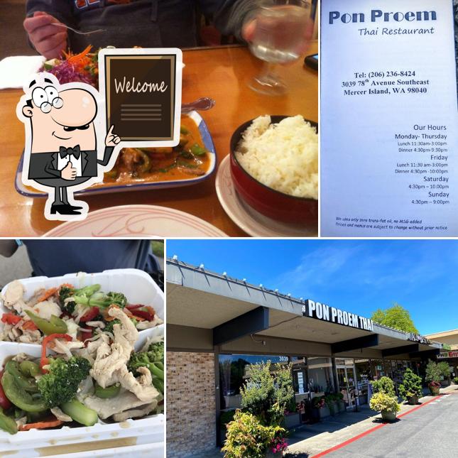Pon Proem Thai Restaurant in Mercer Island Restaurant menu and reviews