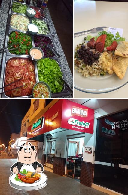 Entre diferentes coisas, comida e exterior podem ser encontrados no Restaurante Fratelli
