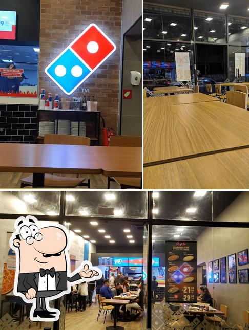 O interior do Domino's Pizza - São Miguel