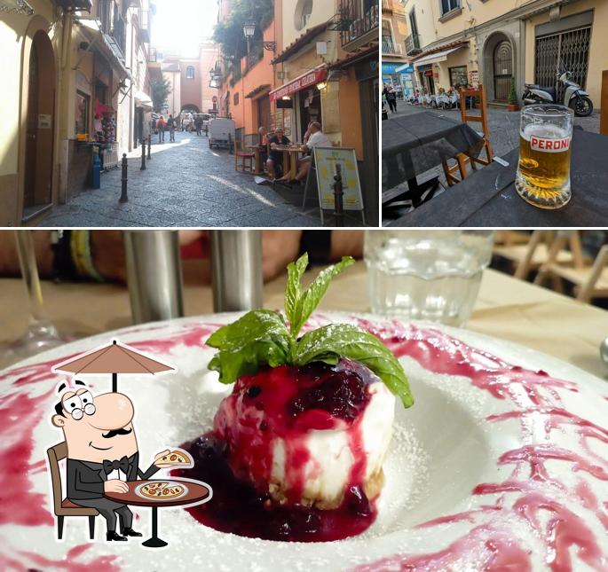 Questa è la foto che presenta la esterno e cibo di Frankie's Pizza Bar Sorrento Brunch & Vegan