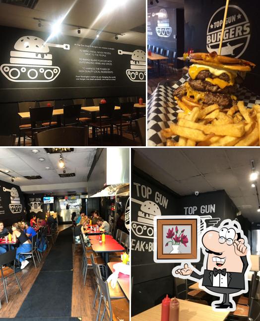 Check out how Top Gun Burger looks inside