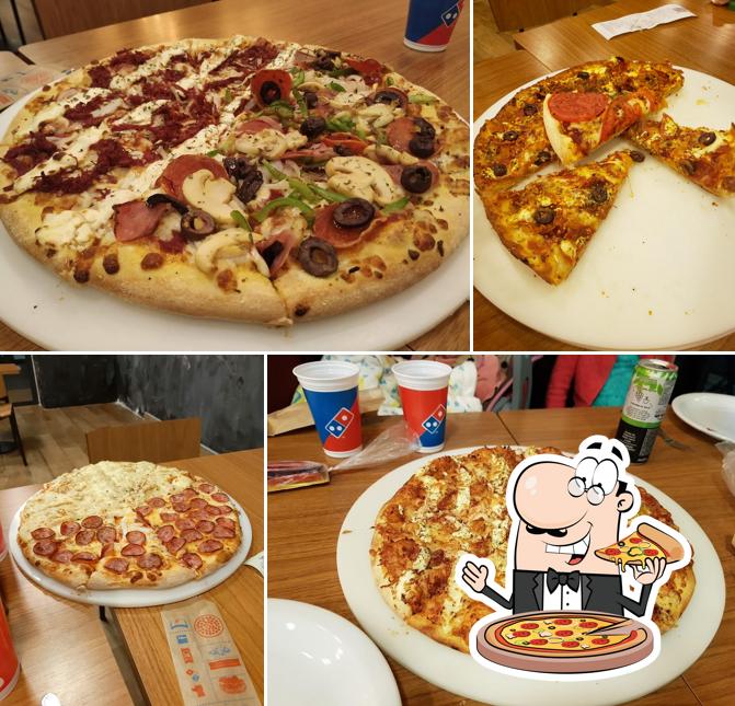 Escolha diferentes estilos de pizza