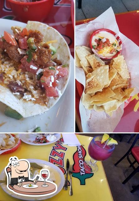 Food at Fuzzy's Taco Shop