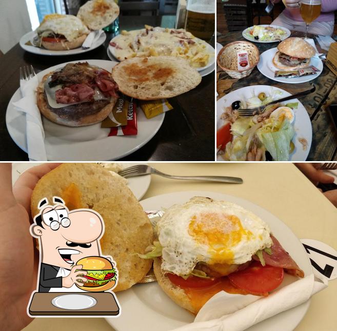 Order a burger at Puerto Madero