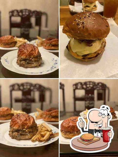Try out a burger at GRILL LAB
