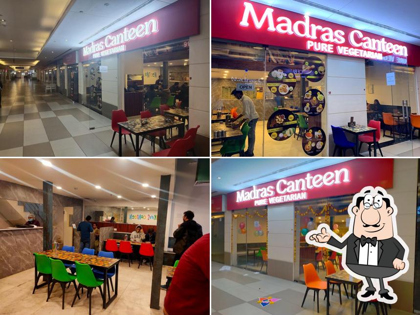 Take a seat at one of the tables at MADRAS CANTEEN