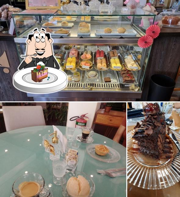 Bolo de chocolate em Era Uma Vez Cafeteria Macarons