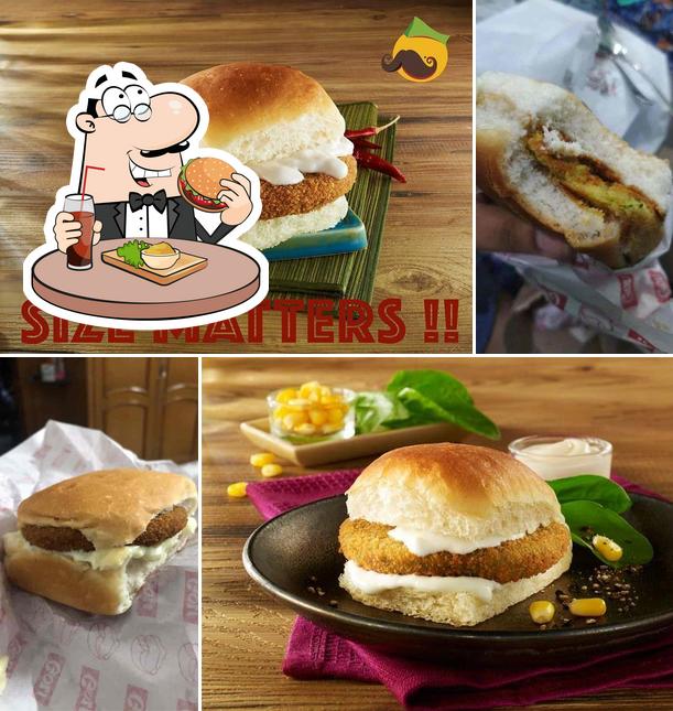 Order a burger at Goli Vada Pav