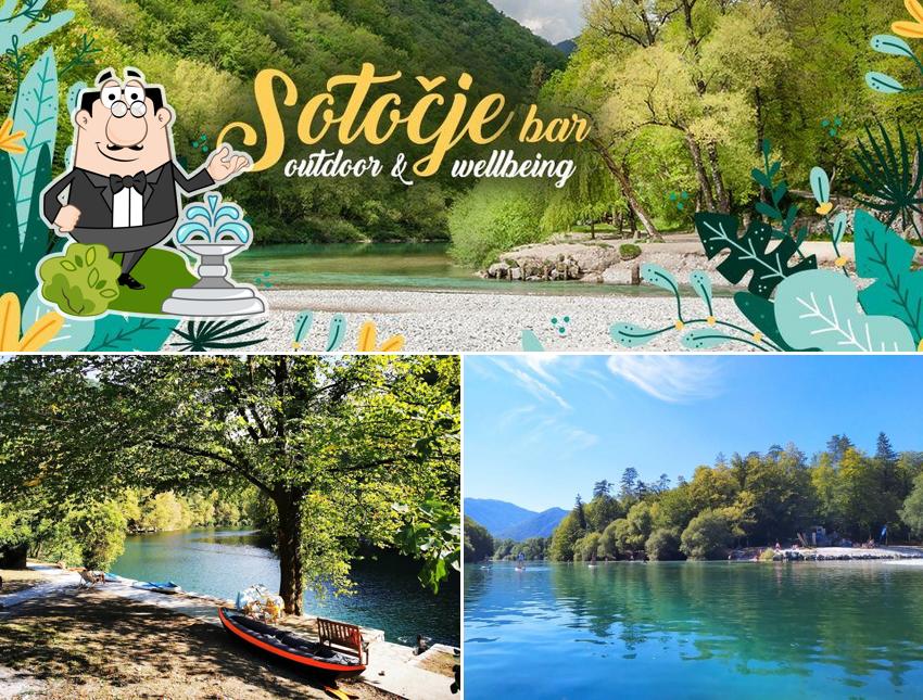 Gli esterni di Sotočje outdoor & wellbeing bar