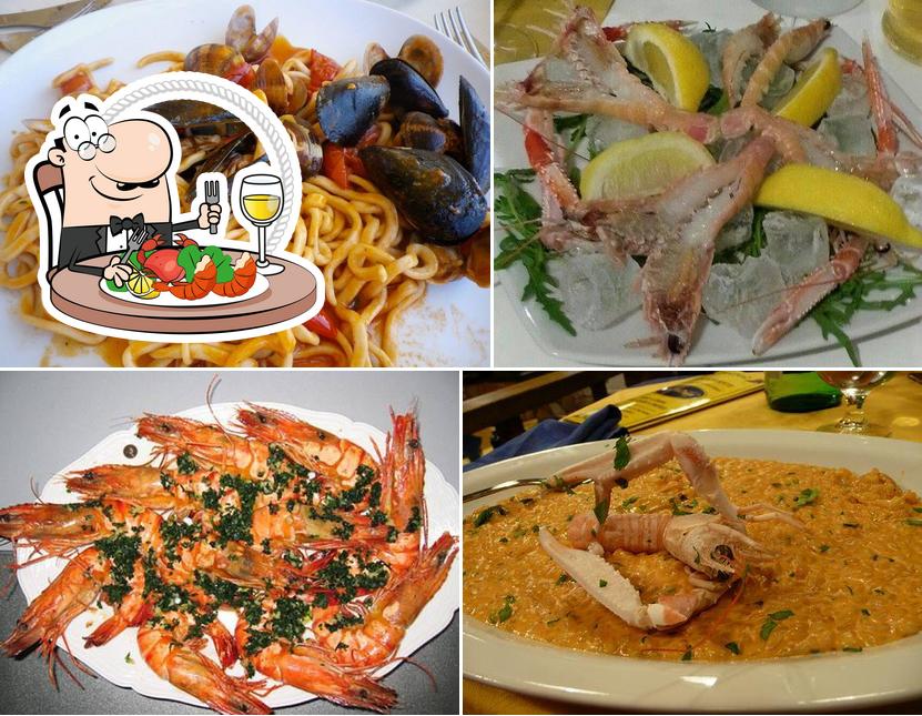 Get seafood at La MUCCA PAZZA Montepulciano