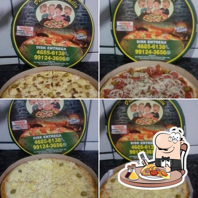 No pizzaria da família, você pode desfrutar de pizza