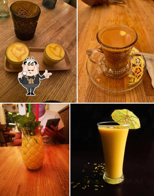 Enjoy a drink at Indian Aroma