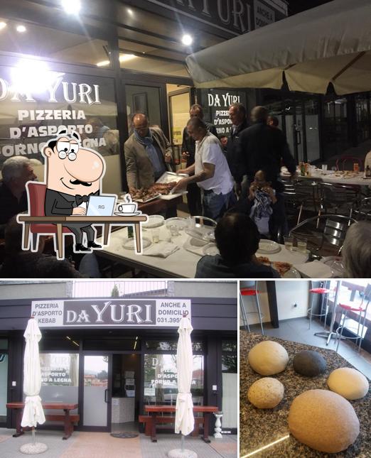 Gli interni di Pizzeria da Yuri