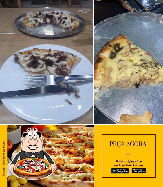 Experimente pizza no Don Marcus Botequim e Pizzaria