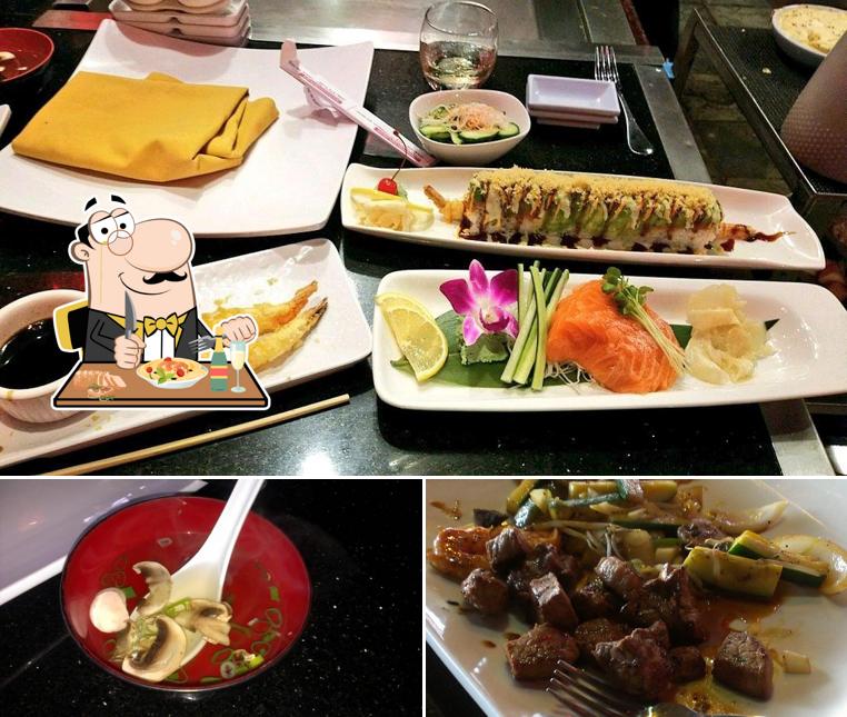 Еда в "Mizu Japanese Steakhouse"
