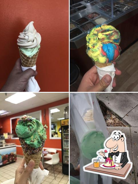 Brendy's Yogurt & Ice cream serves a selection of sweet dishes