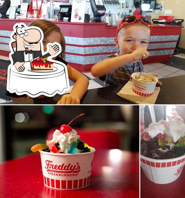 Freddy's Frozen Custard & Steakburgers serves a number of sweet dishes