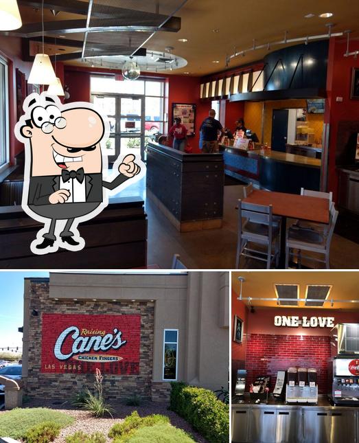 The interior of Raising Cane's Chicken Fingers