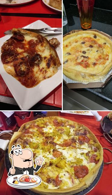 Escolha pizza no Pizzaria Giaco