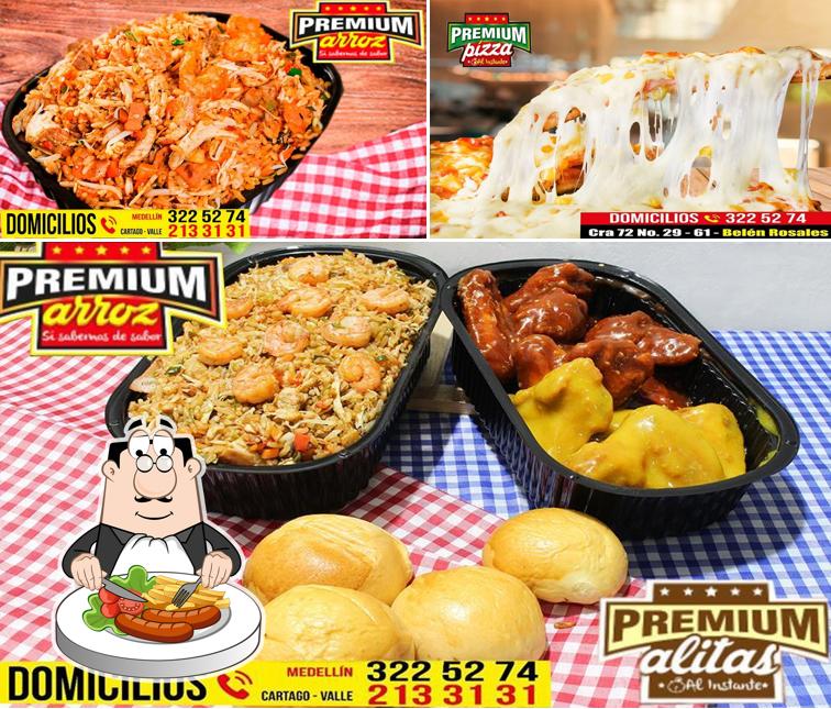 Platos en Premium Pizza Alitas Y Arroz S.A.S