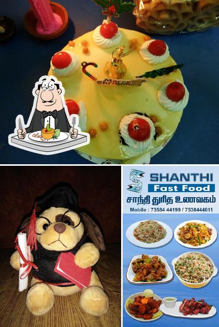 Food at Shanthi Seafoods & Fastfoods