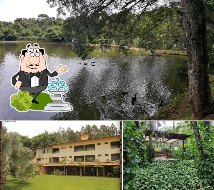 Descubra a área externa do Hotel - Clube de Pesca Lago Verde