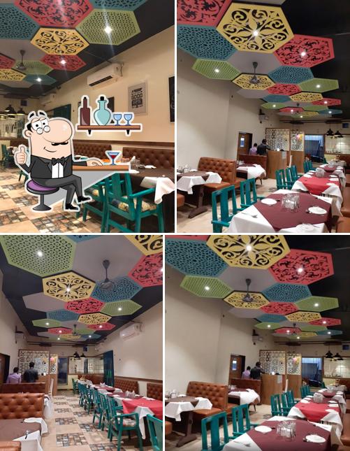 The interior of Editors Choice Restaurant