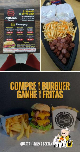 Comida em Primus Burguer