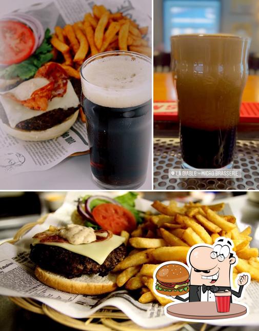 Hamburger à Microbrasserie La Diable