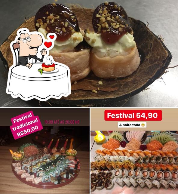 Tokyo Sushi Bar provê uma seleção de pratos doces