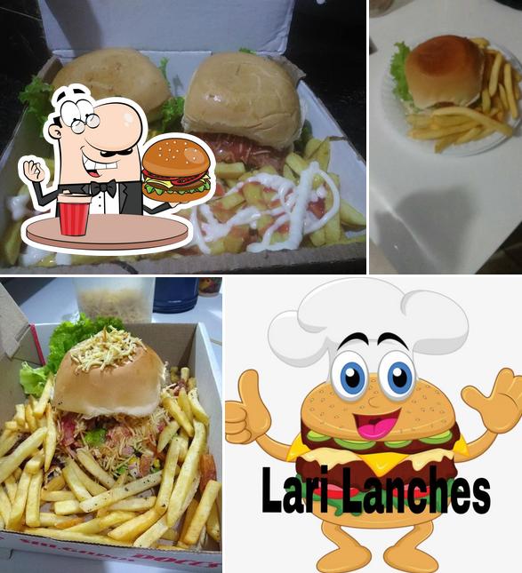 Consiga um hambúrguer no Lari lanches