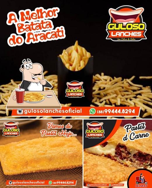 Batata frita em Gulosos Lanches