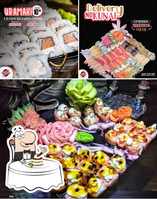 Kunai Sushi Bar oferece uma variedade de sobremesas