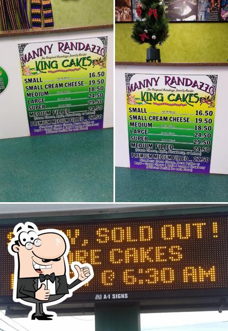 Manny Randazzo King Cakes in Metairie Restaurant menu and reviews
