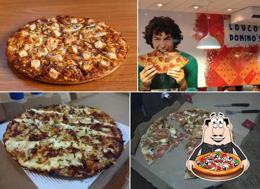 No Domino's Pizza, você pode conseguir pizza