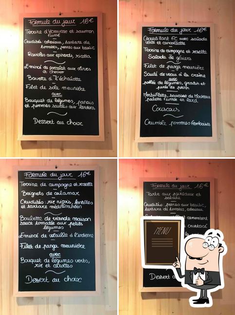 Le Set présente un tableau affichant le menu