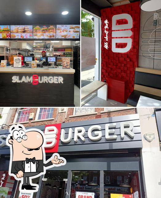 SLAMBURGER Edgware - Halal Burgers is distinguished by interior and exterior