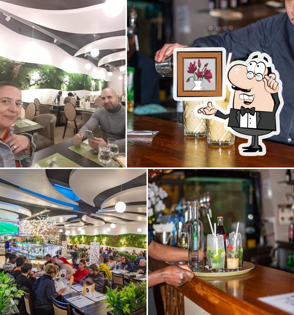 Installez-vous à l'une des tables de GARDEN RESTO
