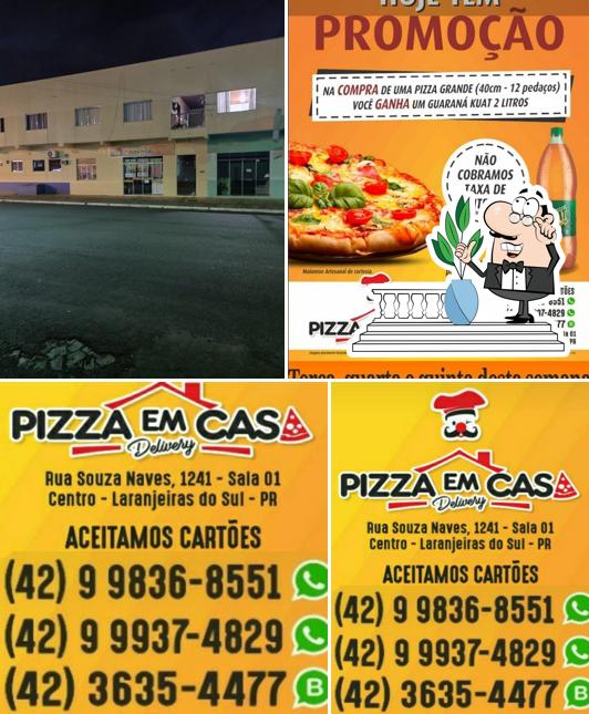 O exterior do Pizza em Casa