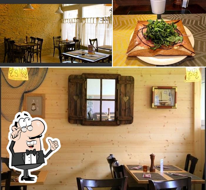 Estas son las imágenes donde puedes ver interior y comida en La Bigoudène