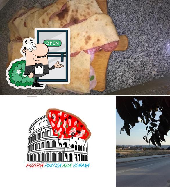 Pizzeria Rustica alla Romana si caratterizza per la esterno e cibo