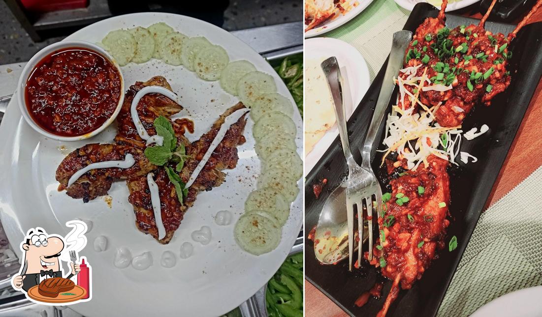 Get meat meals at R R Bar and Restaurant