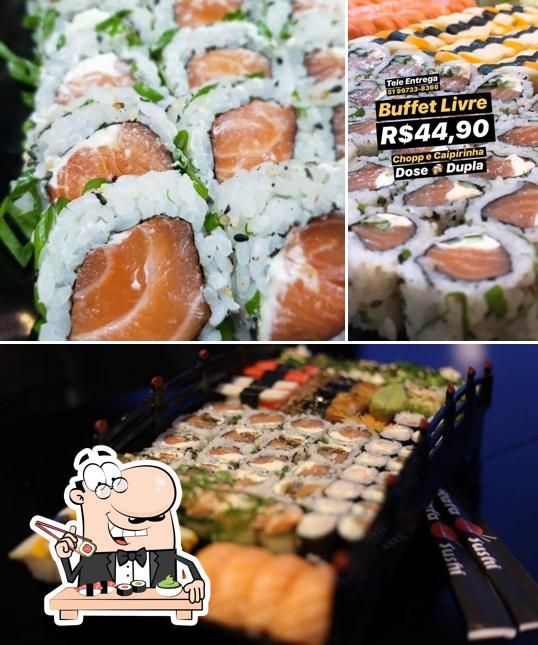 Peça diversas opções de sushi