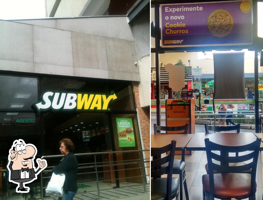 O interior do Subway