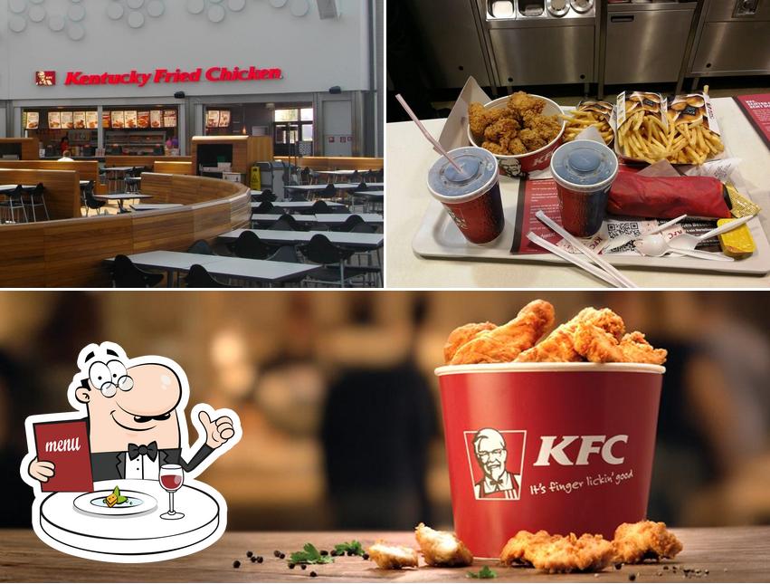 Among various things one can find food and interior at KFC