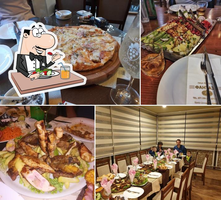 Comida en Pizza restaurant „Fantasy“